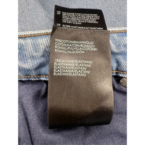 Liverpool Women’s 4 Hannah Cropped Flare Jeans Light Wash Fringe Denim - Picture 7 of 8